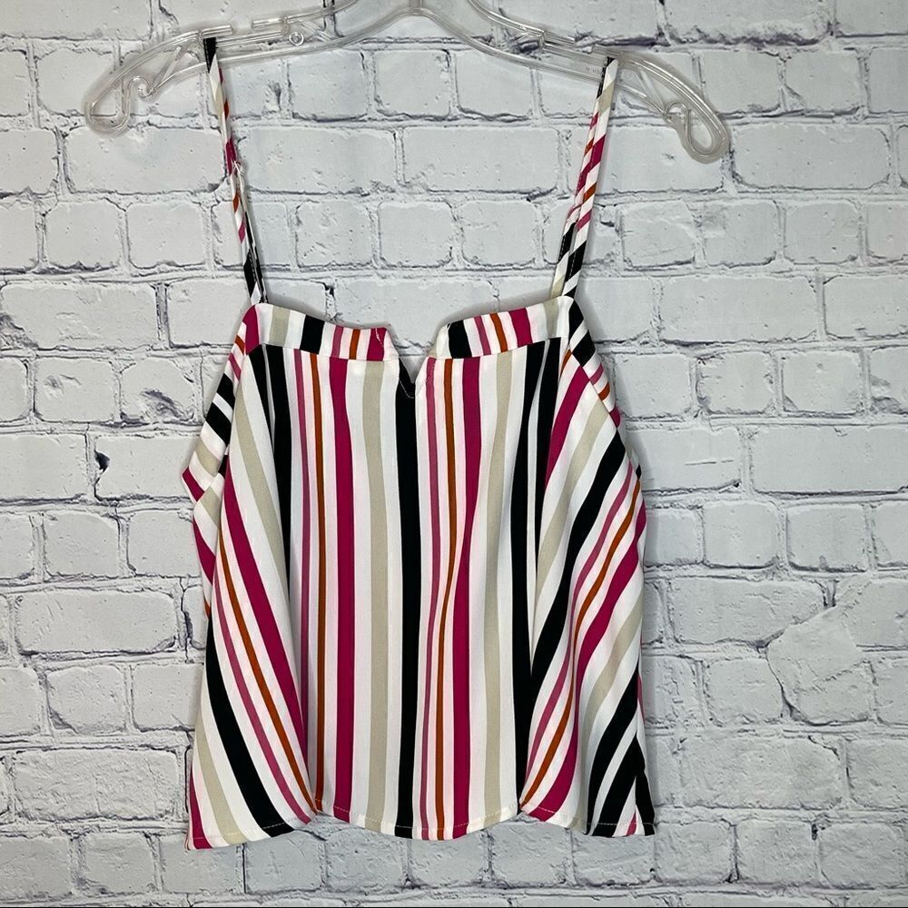 Striped Cropped Tank Top